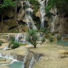 Der Kuang-Si-Wasserfall...