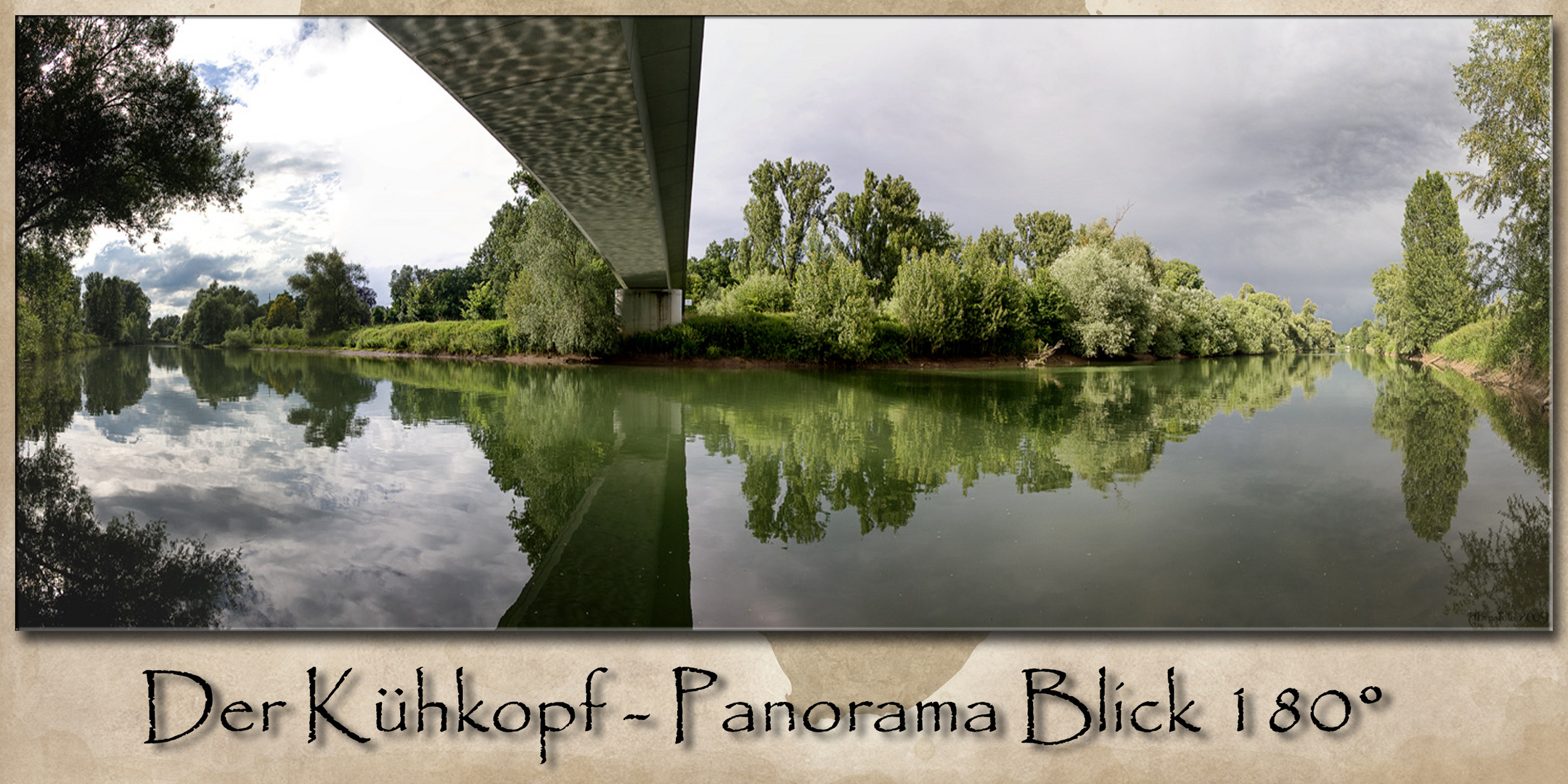 Der Kühkopf - Panorama Blick 180°