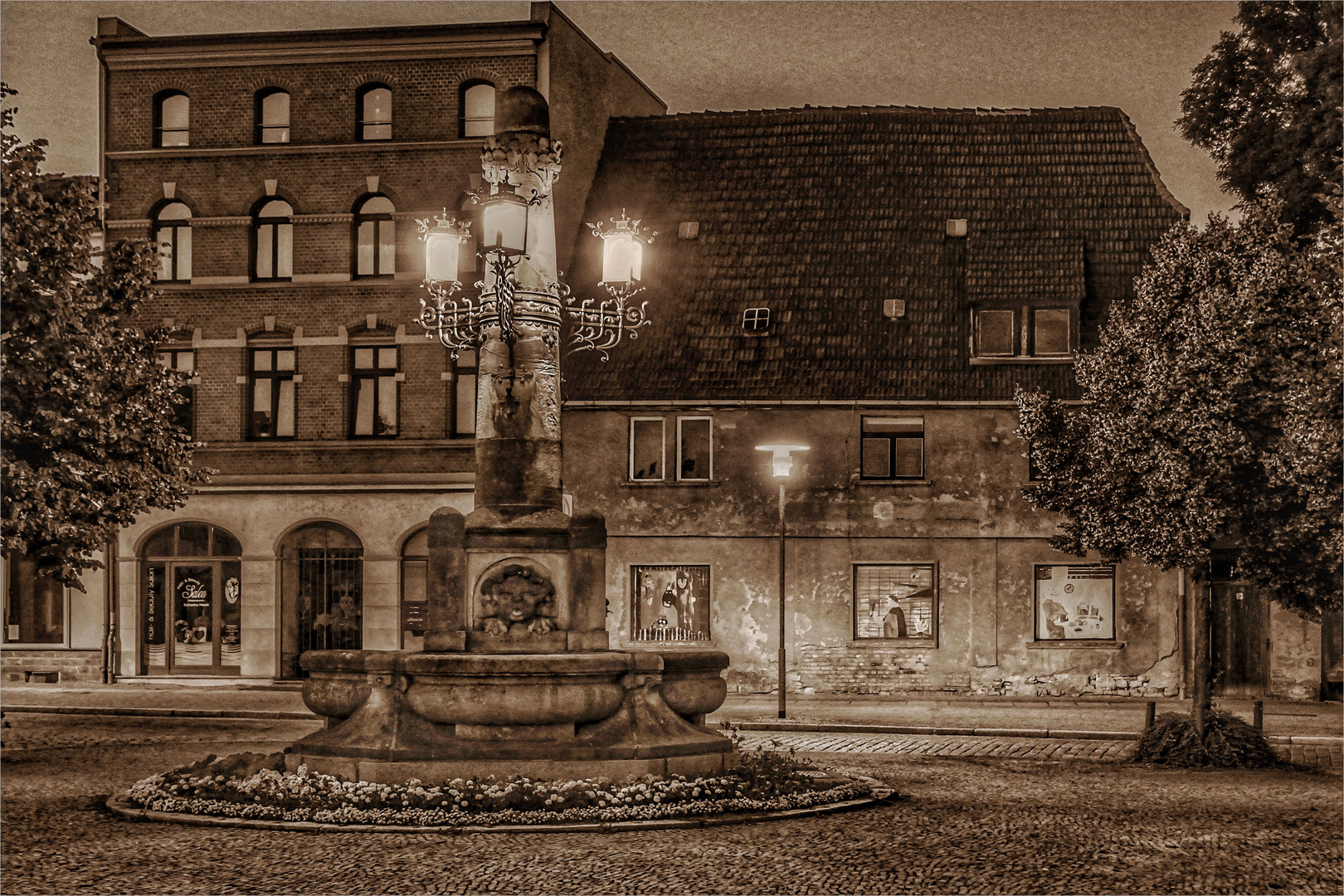 Der Kuntze-Brunnen am Ossietzky-Platz