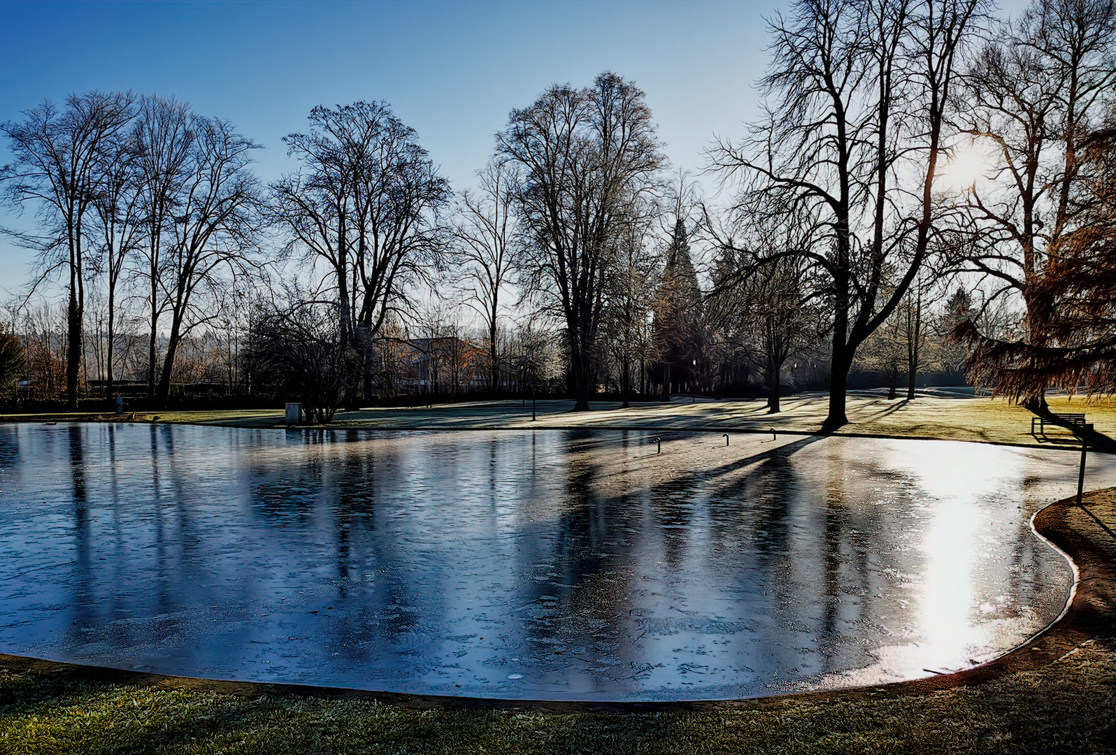 Der Kurparkteich....