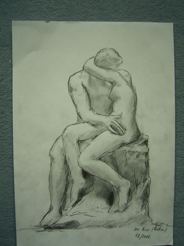 "Der Kuß" nach der Skulptur von A.Rodin (1886 geschaffen)