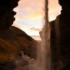 Der Kvernufoss Im letzten Licht