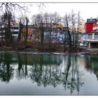 Der Lahnufer mit Spiegelung in Wetzlar