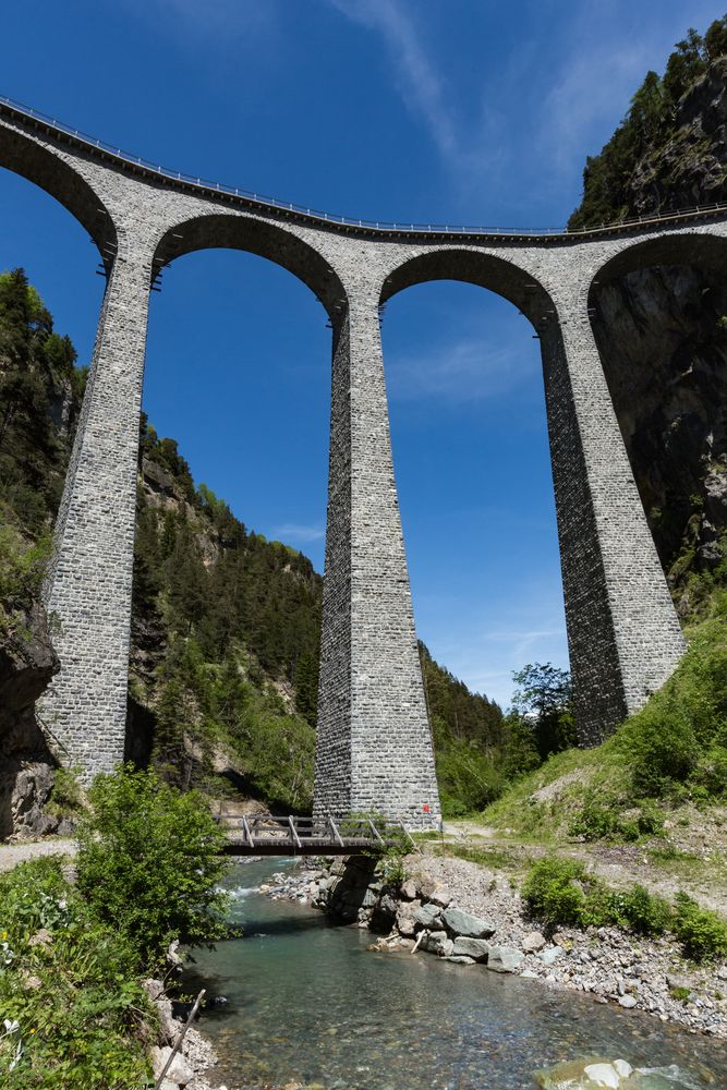 Der Landwasserviadukt der Albulabahn (3) (Archivbild 2015)