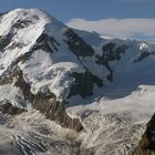 Der lange Gipfelgrat des 4527m hohen Liskamm wird auch als Mördergrat bezeichnet...
