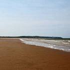 Der lange schöner Strand von  Wissant in Normandie Frankreich