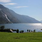 Der Langfossen mit dem Akrefjord...