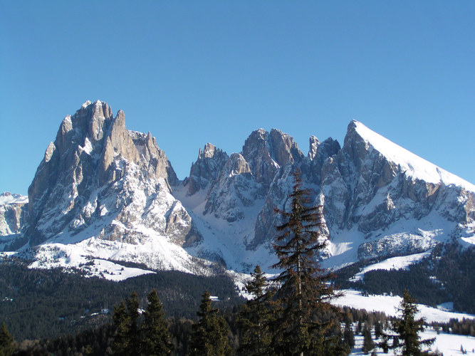 Der Langkofel in Südtirol