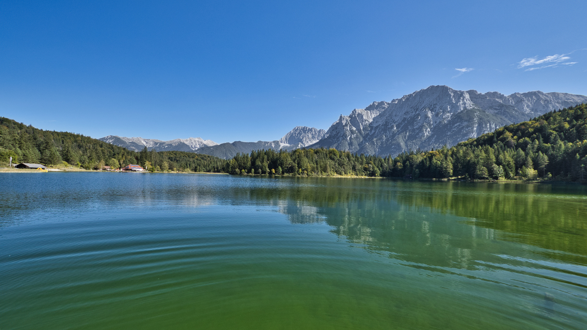 Der Lautersee bei Mittenwald