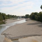 Der Lech bei Gersthofen Augsburg nach Hochwasser