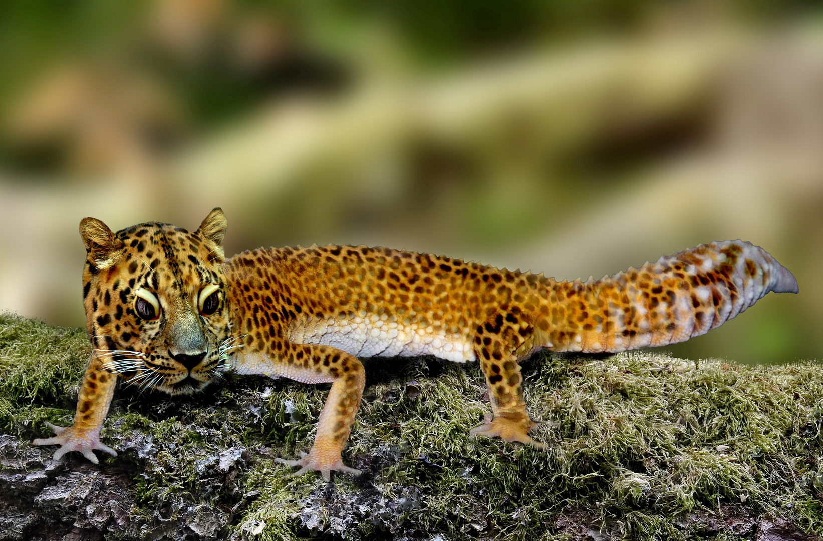 Der Leopardgecko Foto Bild Hybriden Natur Composing Bilder Auf Fotocommunity