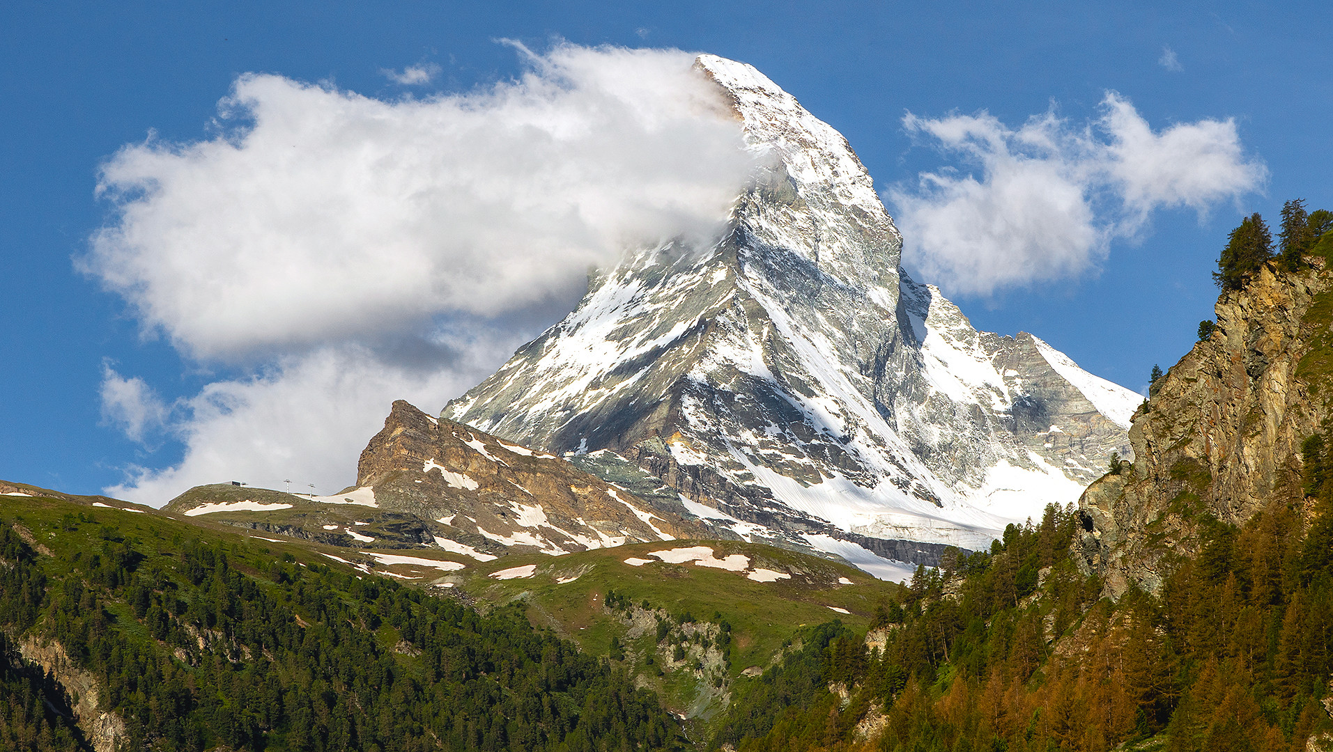 Der letzte Blick auf`s Matterhorn
