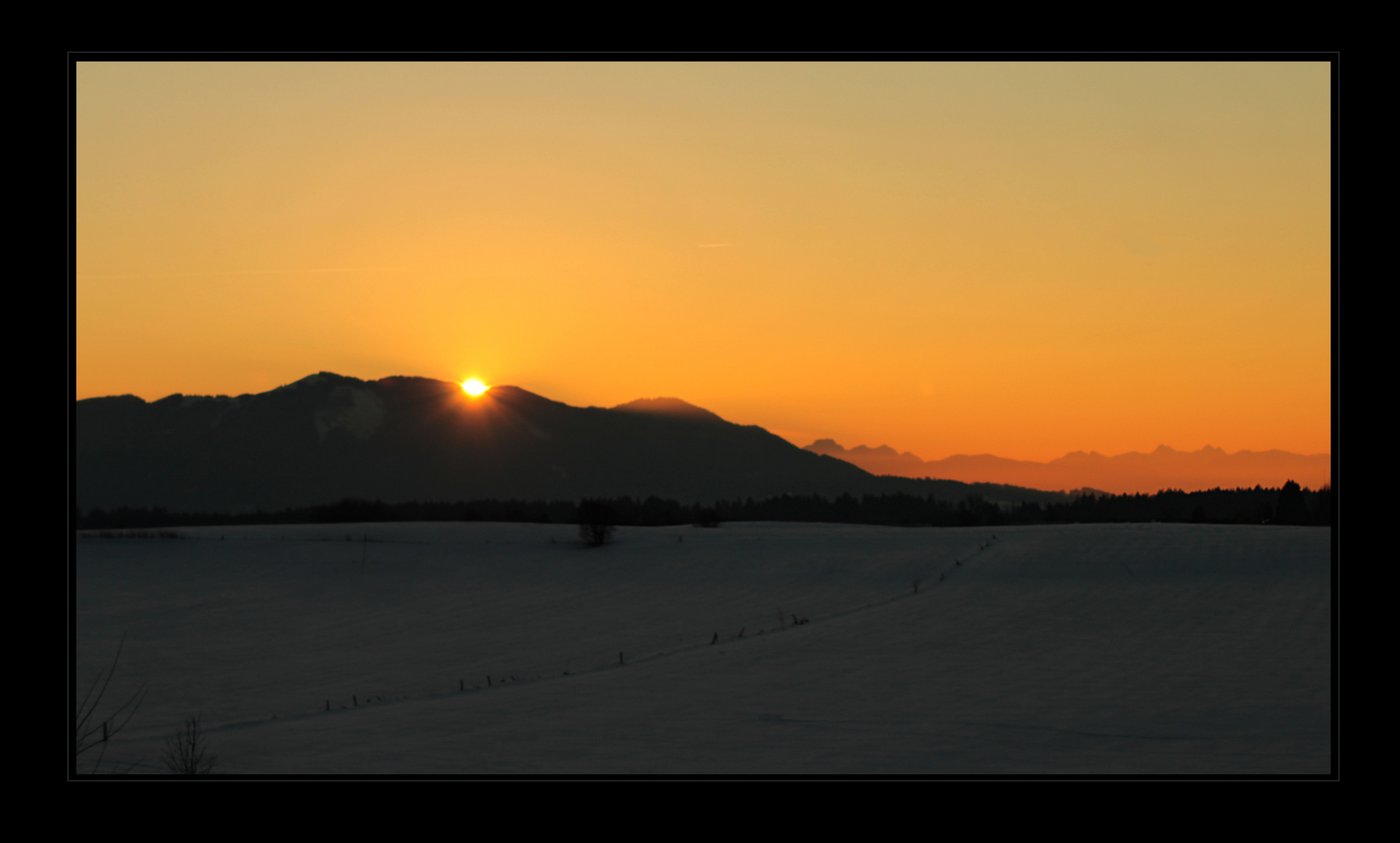 Der letzte Gruß der Sonne ...