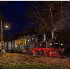 Der letzte Kleinbahnfahrgast am Abend nach Mesendorf