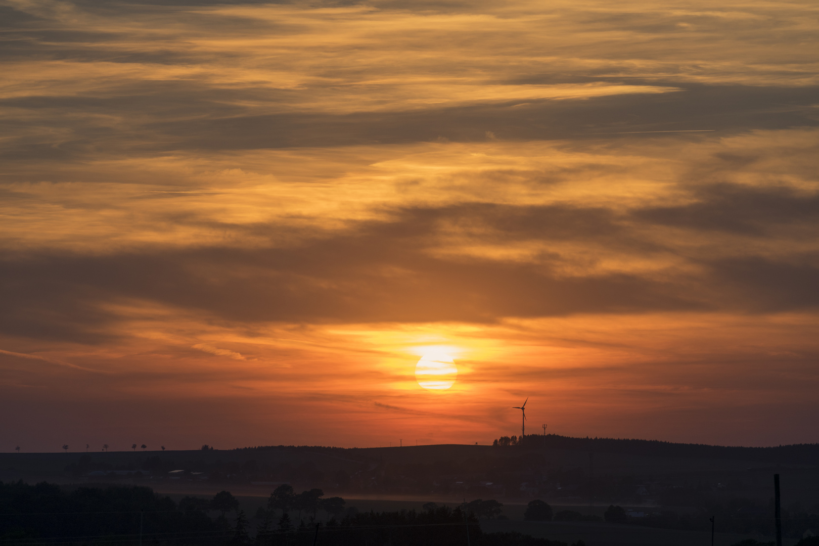  Der letzte Sommer-Sonnenuntergang 2018 im Vogtland