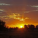 Der letzte Sonnenuntergang bevor wir wieder,