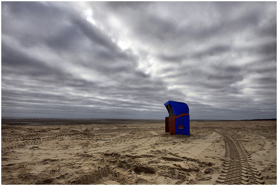 der letzte Strandkorb