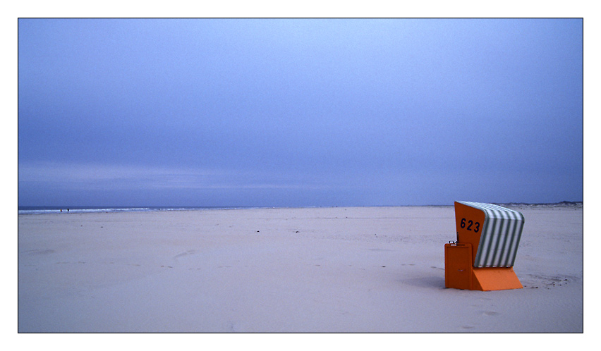 Der letzte Strandkorb auf Norderney