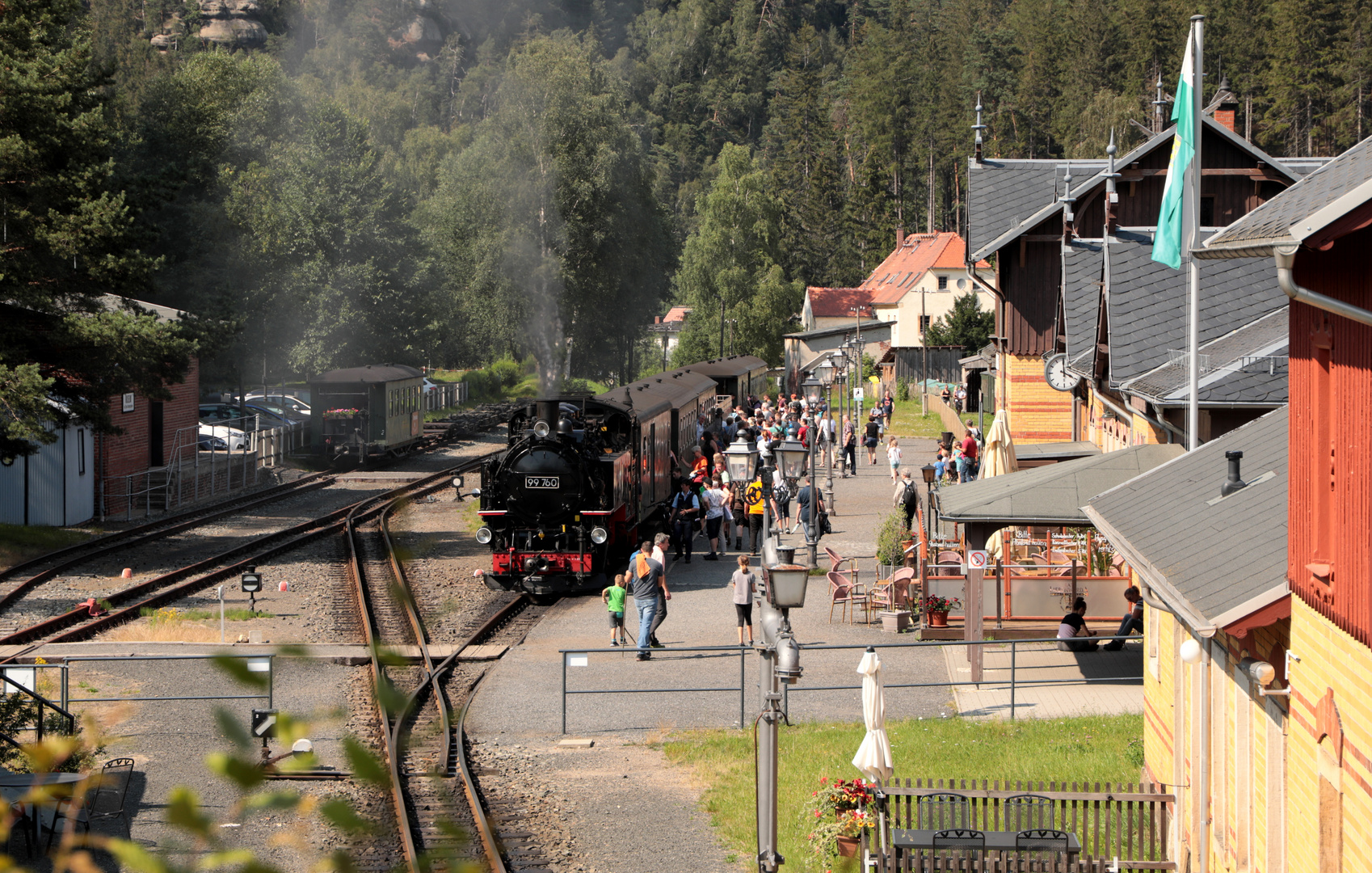 Der letzte Zug von Oybin nach Zittau wird gestürmt