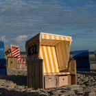 Der leuchtende Strandkorb auf Langeoog