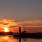 der Leuchtturm am Abend