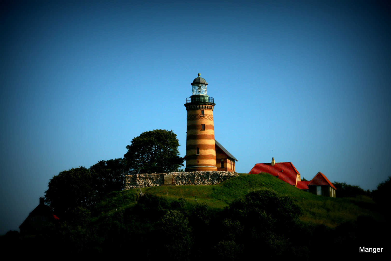 Der Leuchtturm auf der Insel Sprogo