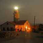 Der Leuchtturm bei Cala Ratjada bei Nacht