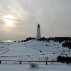 Der Leuchtturm Dorbusch im Winter (HIddensee)