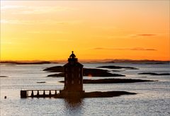 Der Leuchtturm im Abendlicht