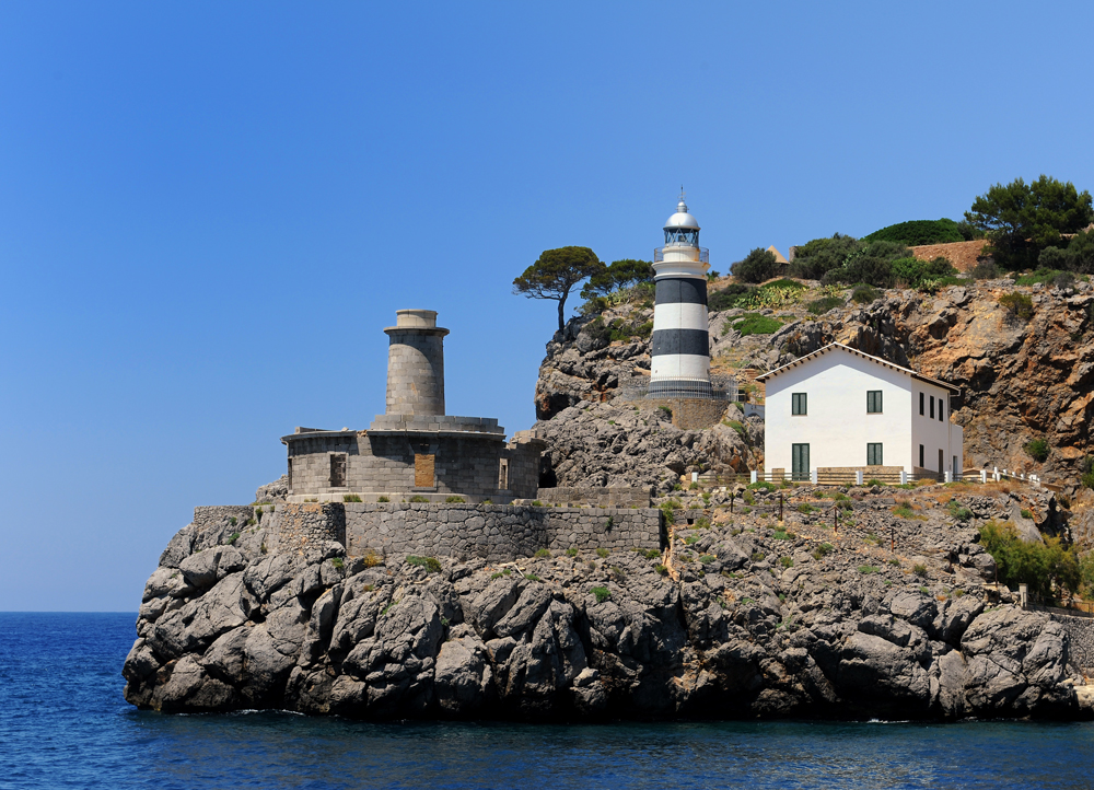 Der Leuchtturm im Hafen von Soller