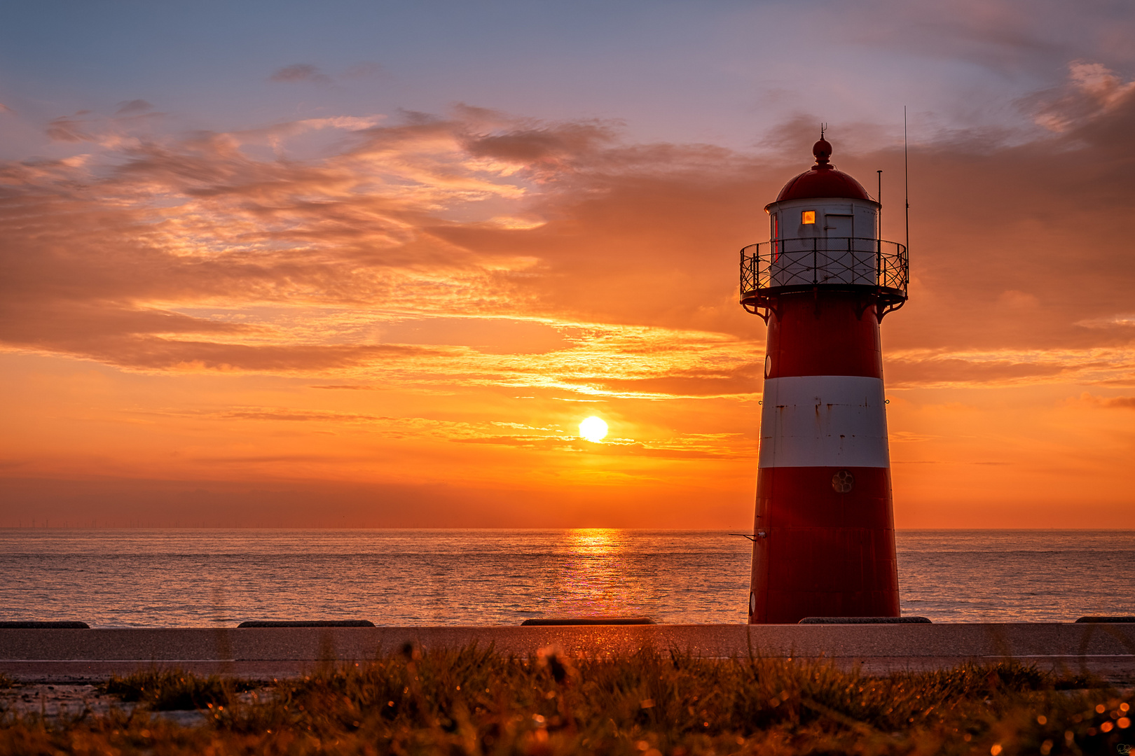 Der Leuchtturm im Sonnenuntergang