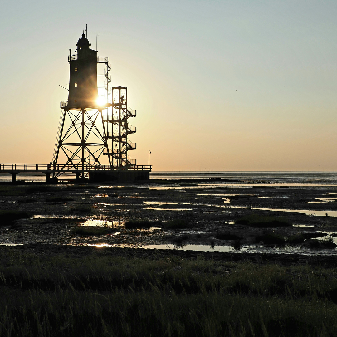 Der Leuchtturm im Wattenmeer