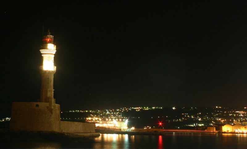 Der Leuchtturm in Chania auf Kreta