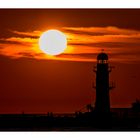 der Leuchtturm in Warnemünde