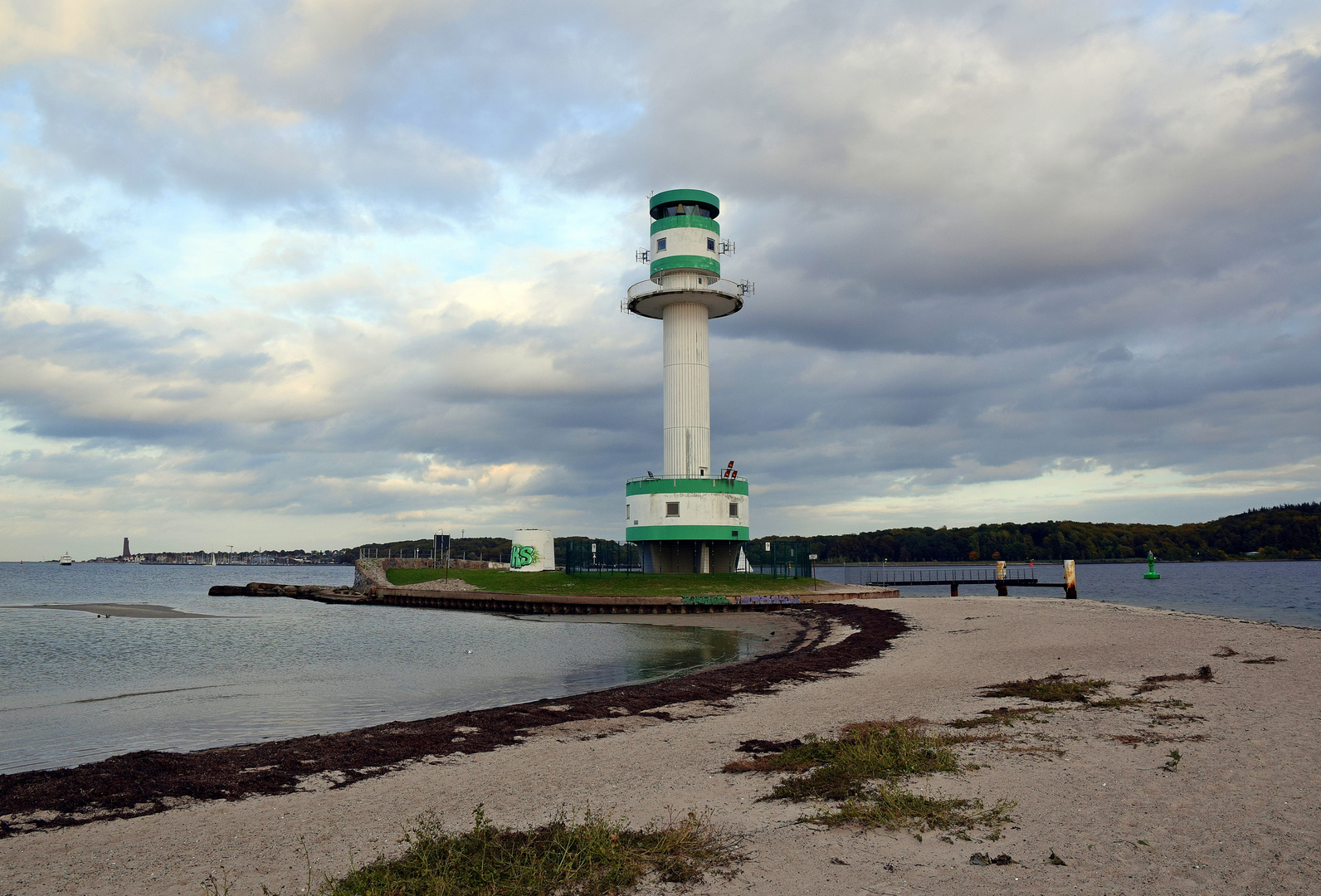 Der Leuchtturm Kiel Friedrichsort im Oktober 2022