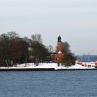 Der Leuchtturm Kiel-Holtenau im Dezember 2022