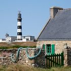 Der Leuchtturm Phare du Creac'h auf der Île d'Ouessant