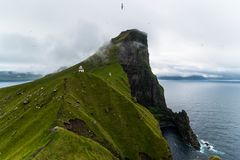 der Leuchtturm von Kalsoy / Färöer