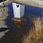 Der Leuchtturm von Peggy´s Cove im Spiegel