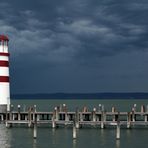 Der Leuchtturm von Podersdorf am Neusiedler See