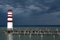 Der Leuchtturm von Podersdorf am Neusiedler See