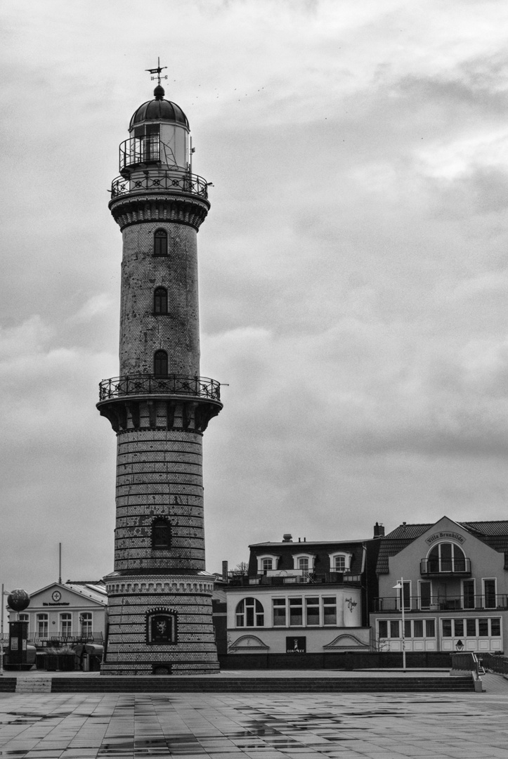 Der Leuchtturm von Warnemünde