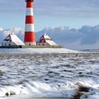 Der Leuchtturm Westerhever im Dezember 2009