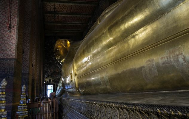 ...der liegende Buddha im Wat Pho...