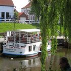 Der Liegeplatz des Raddampfers Concordia im Museumshafen des Nordseebades Carolinensiel