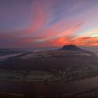 Der Lilienstein bei Sonnenaufgang