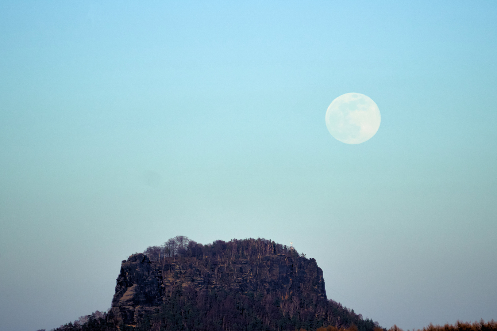 Der Lilienstein geht schlafen