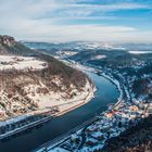 Der Lilienstein im Winter