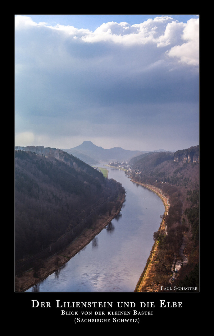 Der Lilienstein und die Elbe