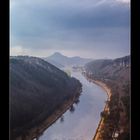 Der Lilienstein und die Elbe